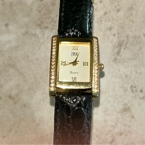 JBK Camrose & Kross Jackie Kennedy Gold and Black Women's Watch Crystal lined